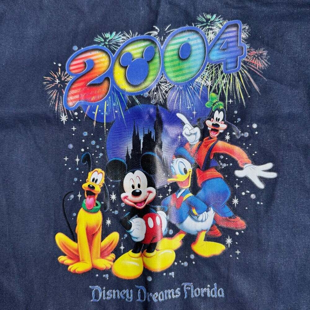Disney Dreams Florida 2004 Blue Tote Bag with Zip Top - Picture 2 of 7